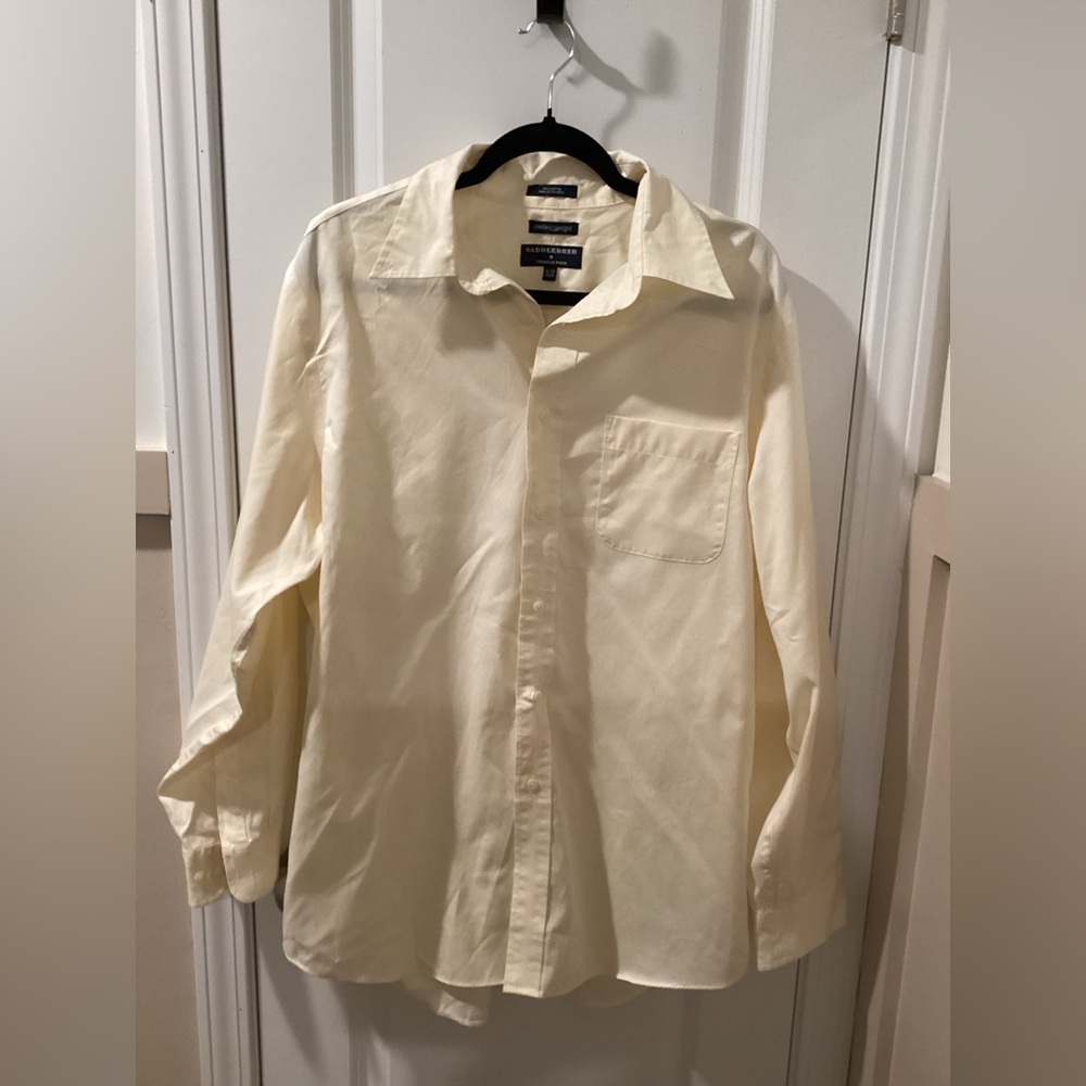 Saddlebred Ivory Wrinkle-Free Shirt Buttondown